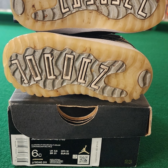 Jordan Retro 11 TD Black Sneakers - Picture 3 of 3